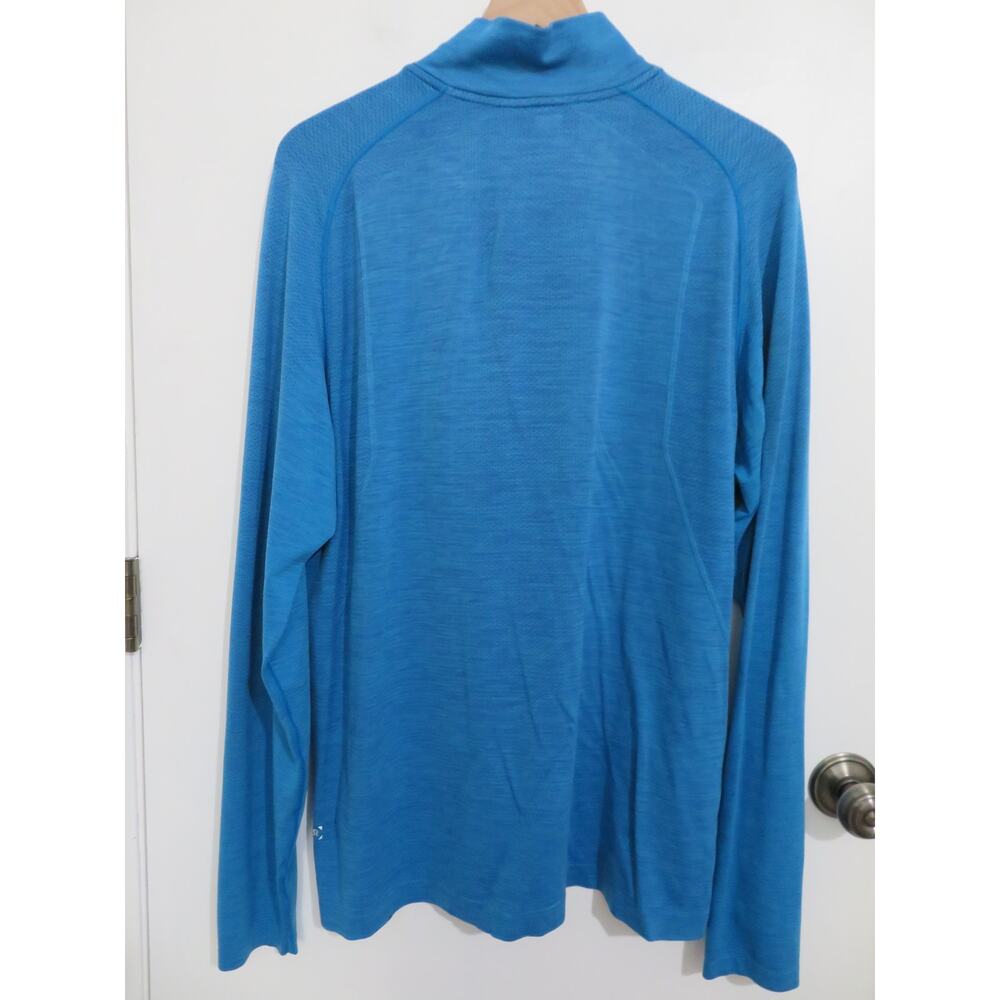 Lululemon Mens Sz XXL Blue Metal Vent Tech Half Zip 2.0 Long Sleeve Shirt - Picture 2 of 8